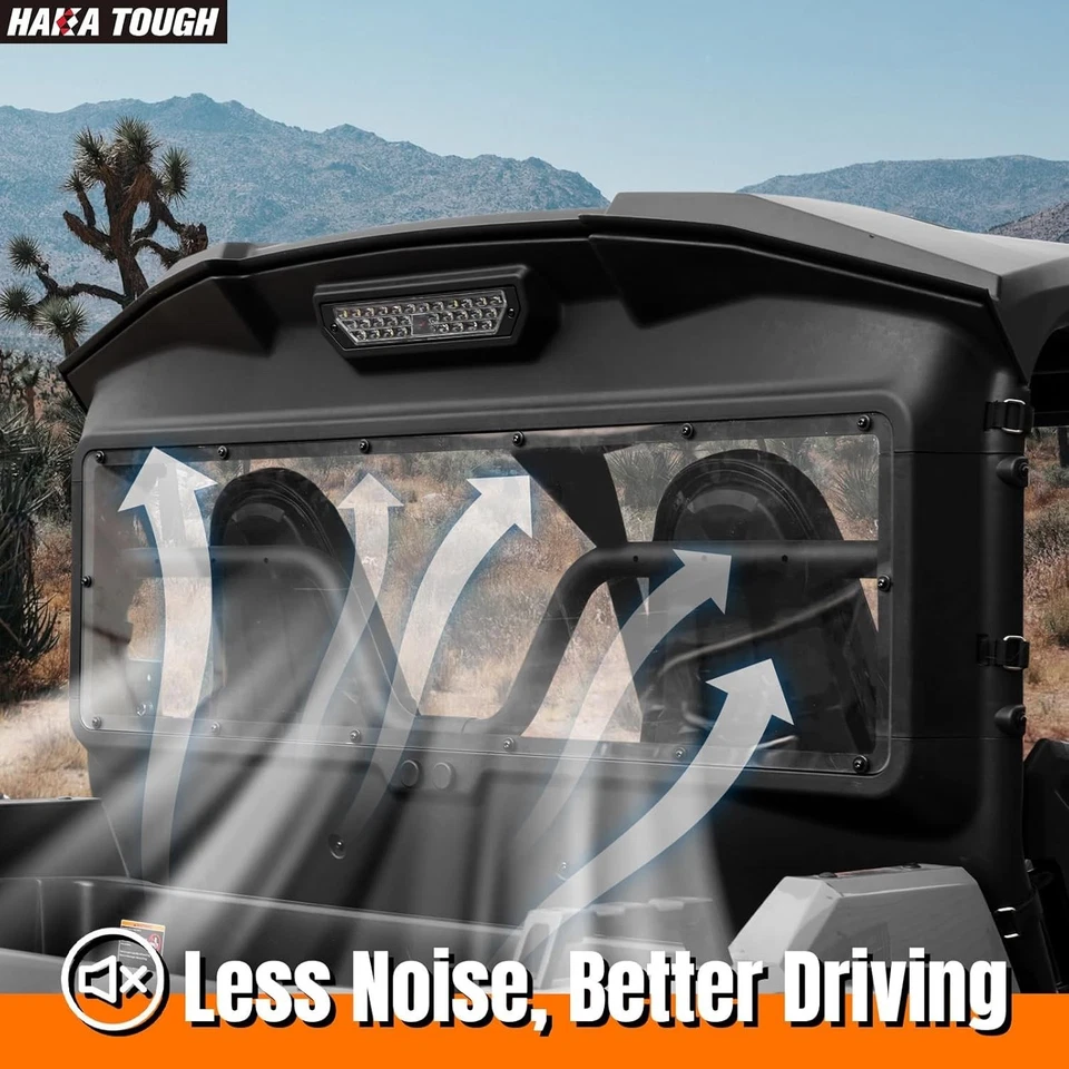 Yamaha Wolverine 2021-2025 RMAX2 X2 1000 Rear Vented  Lighted Back Window - Image 4 of 4