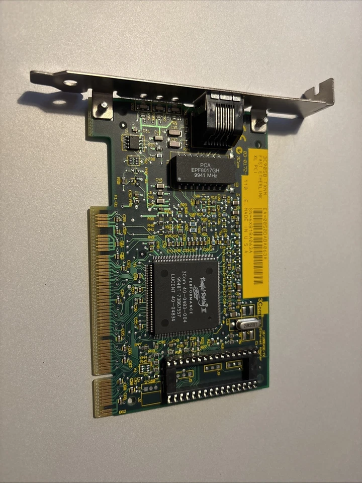3Com 3C905B-TXNM 10/100Mbit RJ45 Ethernet LAN Network Card Netzwerkkarte PCI - Bild 2 von 4