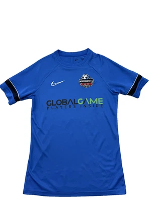 Maillot de football col rond à manches courtes Nike Dri-Fit pour hommes M en ... - Photo 1/4
