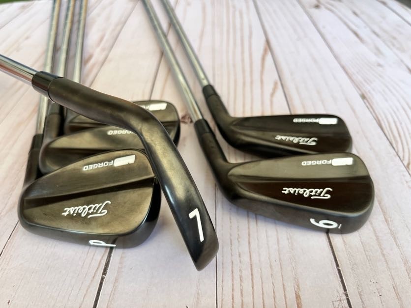 Titleist 712MB Forged Black Refinish 5-P Iron Set- KBS Tour X | eBay