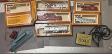 Lot of Vintage TYCO HO Scale Train Cars with Engine , Transformer, And Terminal