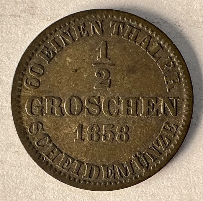 Groschen 1858 Year German States Coins (Pre - 1871) for sale | eBay