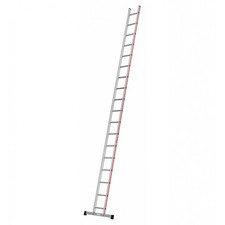 Hymer Sprossenanlegeleiter 18 Sprossen Aluminium Silber