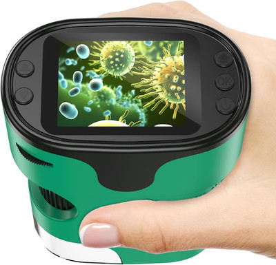 1000X Digitales Handmikroskop für Kinder - 4K 2,0'' Bildschirm, grün
