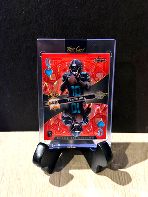 Tyreek Hill #1/1 Red Queen of Hearts Card (2026) (WR) MIAMI DOLPHINS