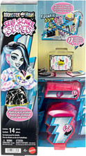Monster High Self-Scare Secrets Frankie Stein Doll and Accessories Set with 13 R