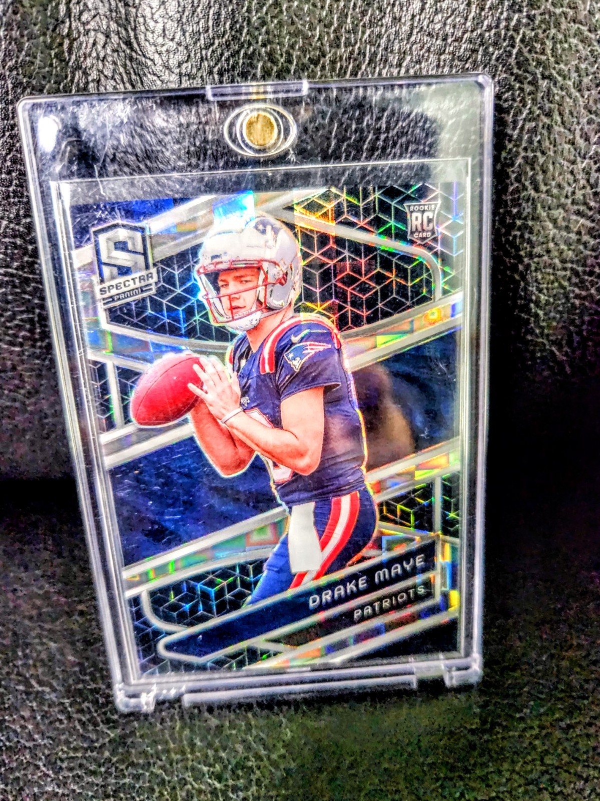 2024 Panini Spectra Spectris /30 RC Drake Maye Rookie Holo Prizm #113 SSP RARE