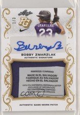 2018 Leaf Perfect Game National Showcase Gold 1/3 Bobby Zmarzlak Patch Auto 1u6