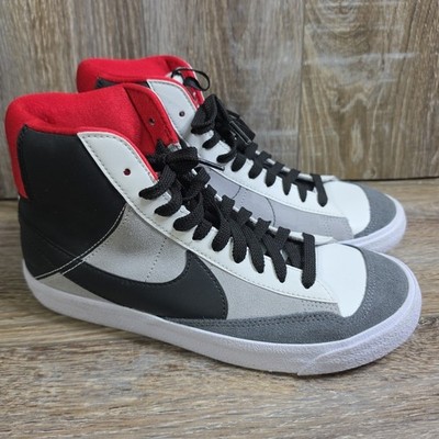 Nike Blazer Mid 77 Kids White Black Red Gray Youth Size 6.5Y DH8640-100