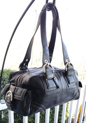 バッグ y2k 00s OLD coach Business bag black 2000s Coach Signature Shoulder Bag ❣️🧸💕 perfect condition! no