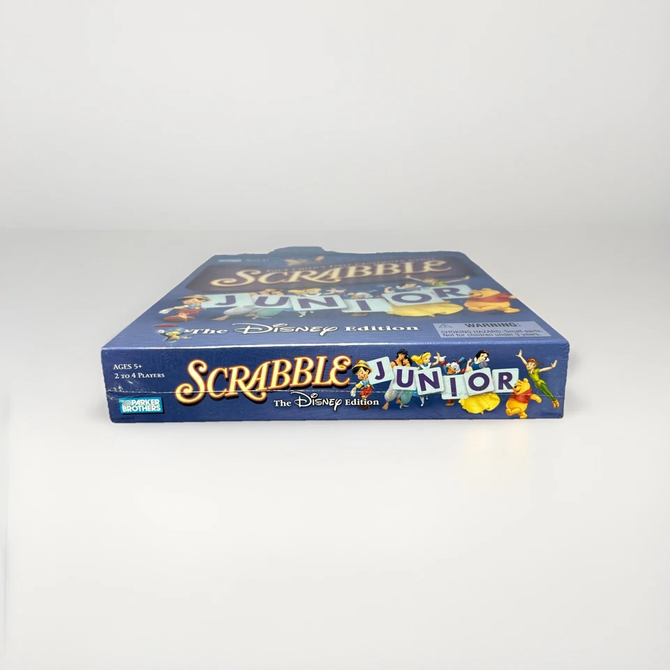 Scrabble Junior Game THE DISNEY EDITION Parker Brothers Ages 5 + Hasbro New - Image 3 of 3