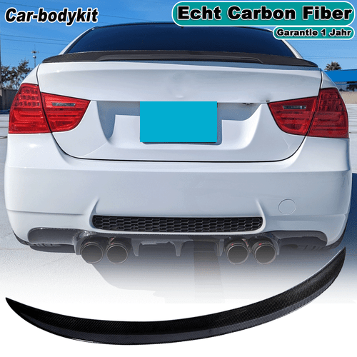 Spoiler carbonio bagagliaio spoiler posteriore ala per BMW Serie 3 E90 318i 320i 325i 05UP - Foto 1 di 12