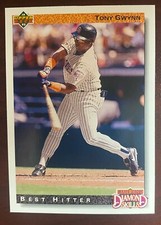 1992 Upper Deck #717 Tony Gwynn San Diego Padres Diamond Skills NL Best Hitter