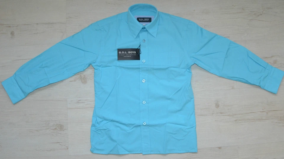 G.O.L. BOYS FINEST COLLECTION KLASSICHES HEMD REGULAR FIT FESTIV  Gr. 128 / 8 Y - Bild 1 von 3