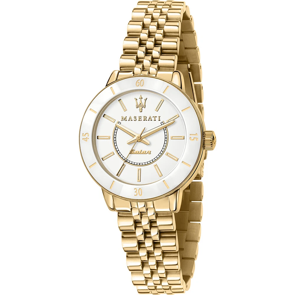 MASERATI SUCCESSO R8853145502 GOLD STAINLESS STEEL WOMEN WATCH eBay