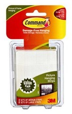 3M Command White Picture Hanging Strips 16 lb 8 pk 1.78 per strip