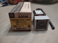 Allen-Bradley 800MS-QT24 Push-to-Test Pilot Light Unit 24V AC/DC NIB