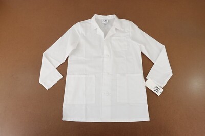 Cherokee Project Lab Kids Size Large White Lab Coat CK430 NWT