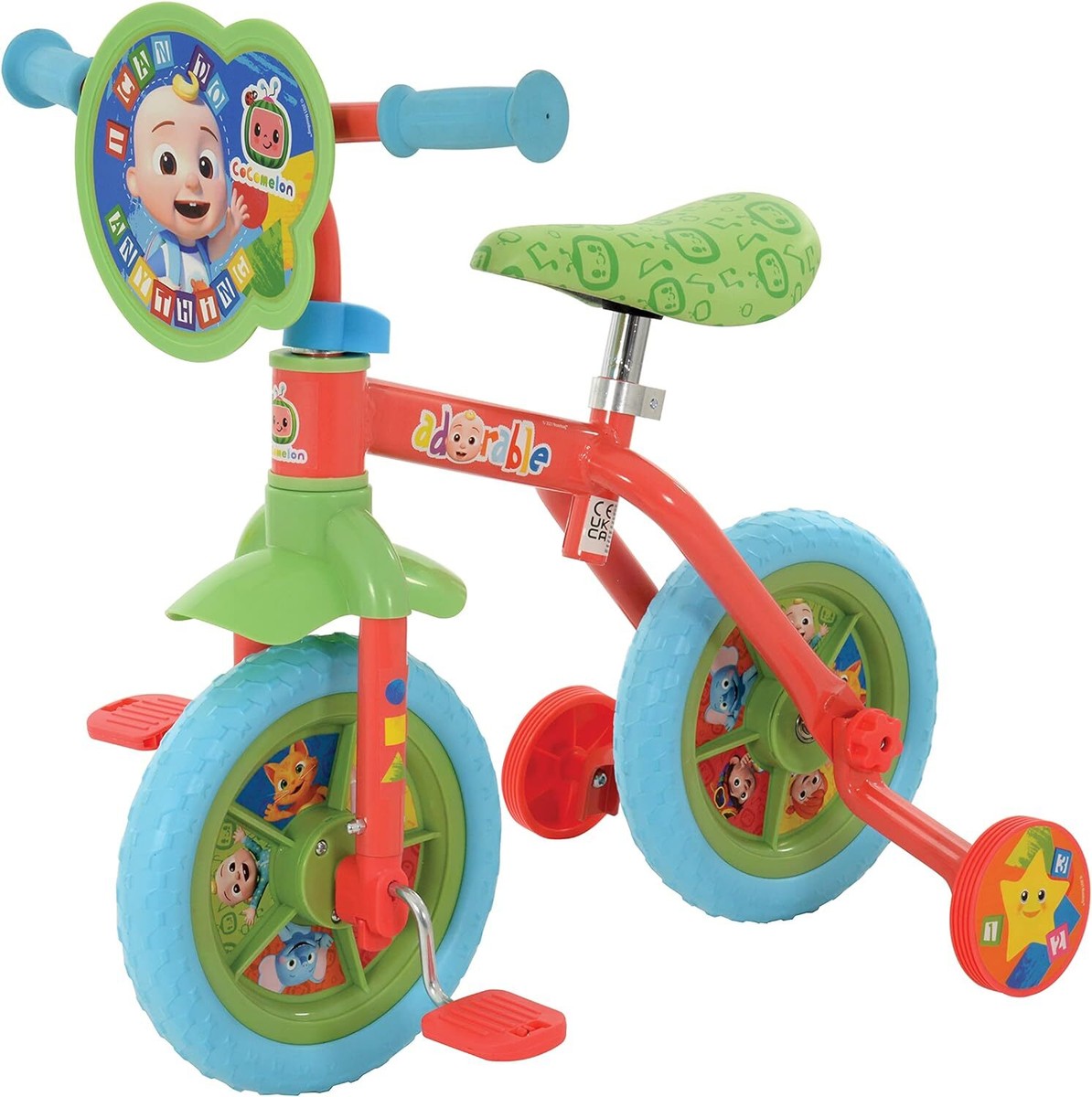Cocomelon Balance Training Bike Kids 2in1 Toddler First Bicycle