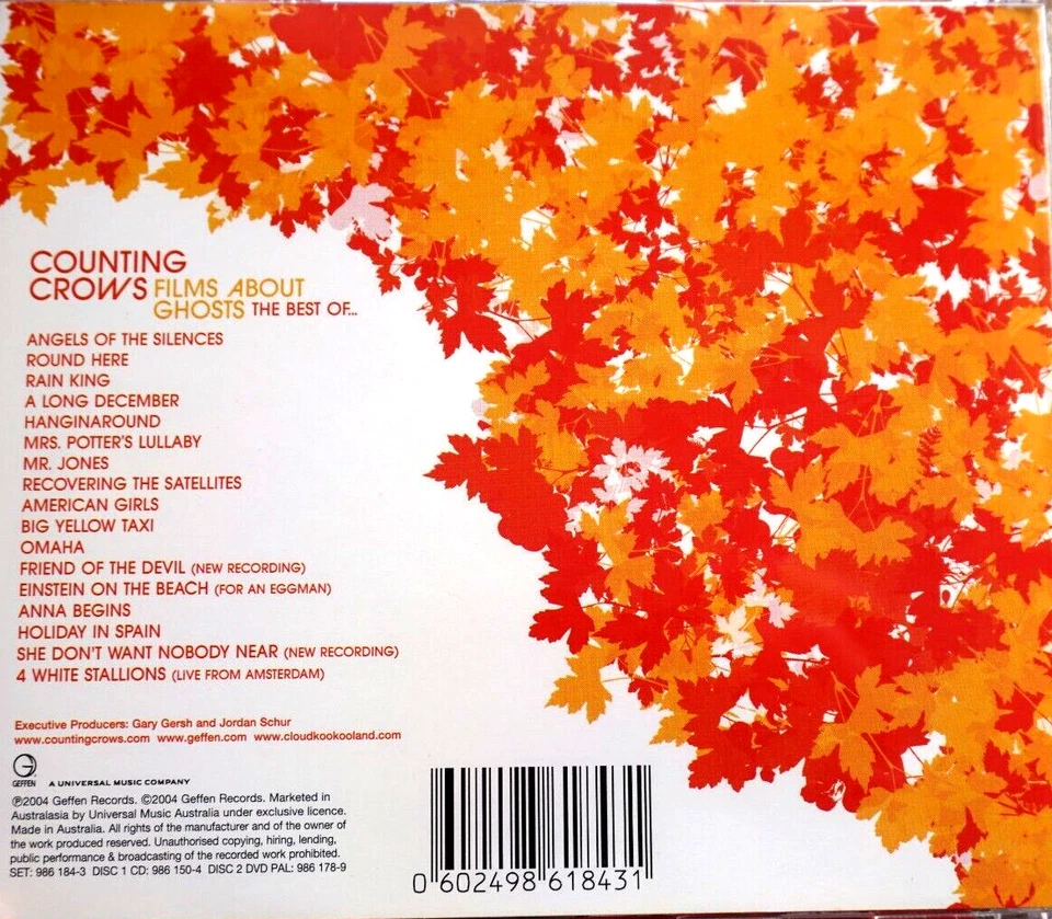 Counting Crows - Films About Ghosts, The Best Of, 2 Disc Set - CD, VG - Image 2 of 2