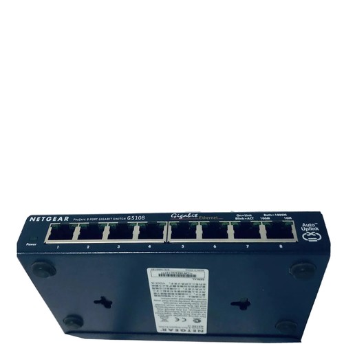 Netgear Switch Prosafe 8 Port GS108 Managed Power Supply Smart Gigabit Ethernet - 第 3/12 張圖片