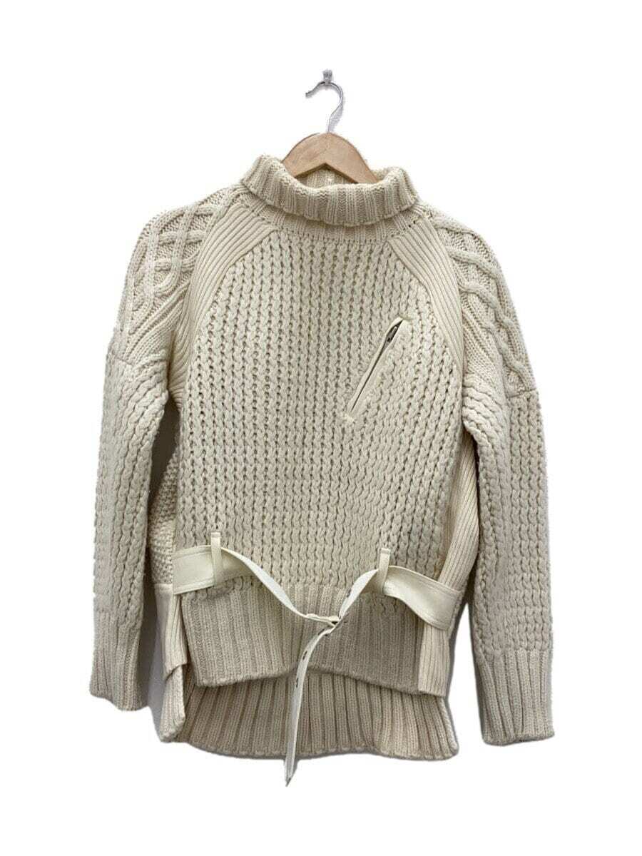 sacai sacai 20AW Fabric combo high neck knit sweater (thick) 2 