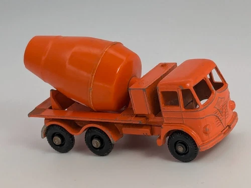 Vintage Matchbox Lesney Foden Cement Mixer #26 Orange Concrete Truck Car Toy