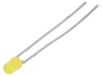 2X TLHY4400-MS12 Led 3 Mm Gelb 1,6-10Mcd 30° Front: GewöLbt Rastermaß: 2,54Mm Vi