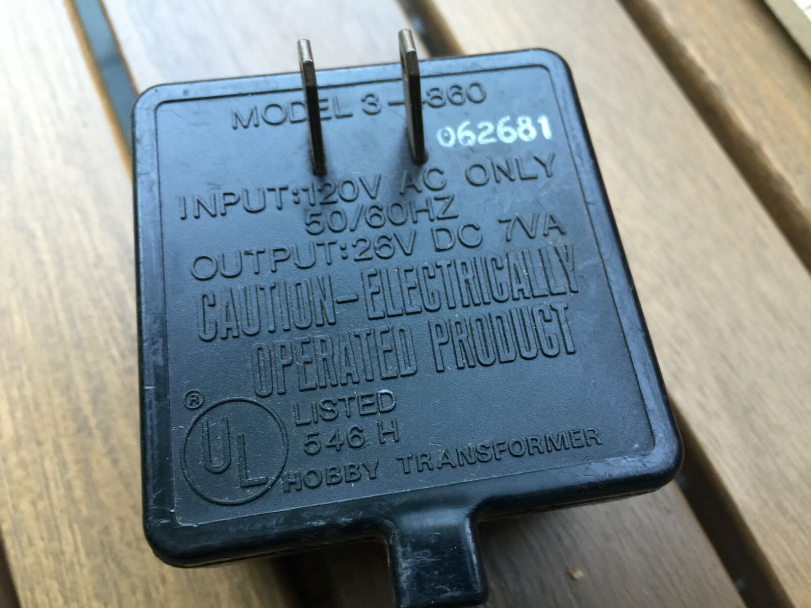 Vintage Lionel Power Passers Slot Car Track Power Supply Cord Model 3