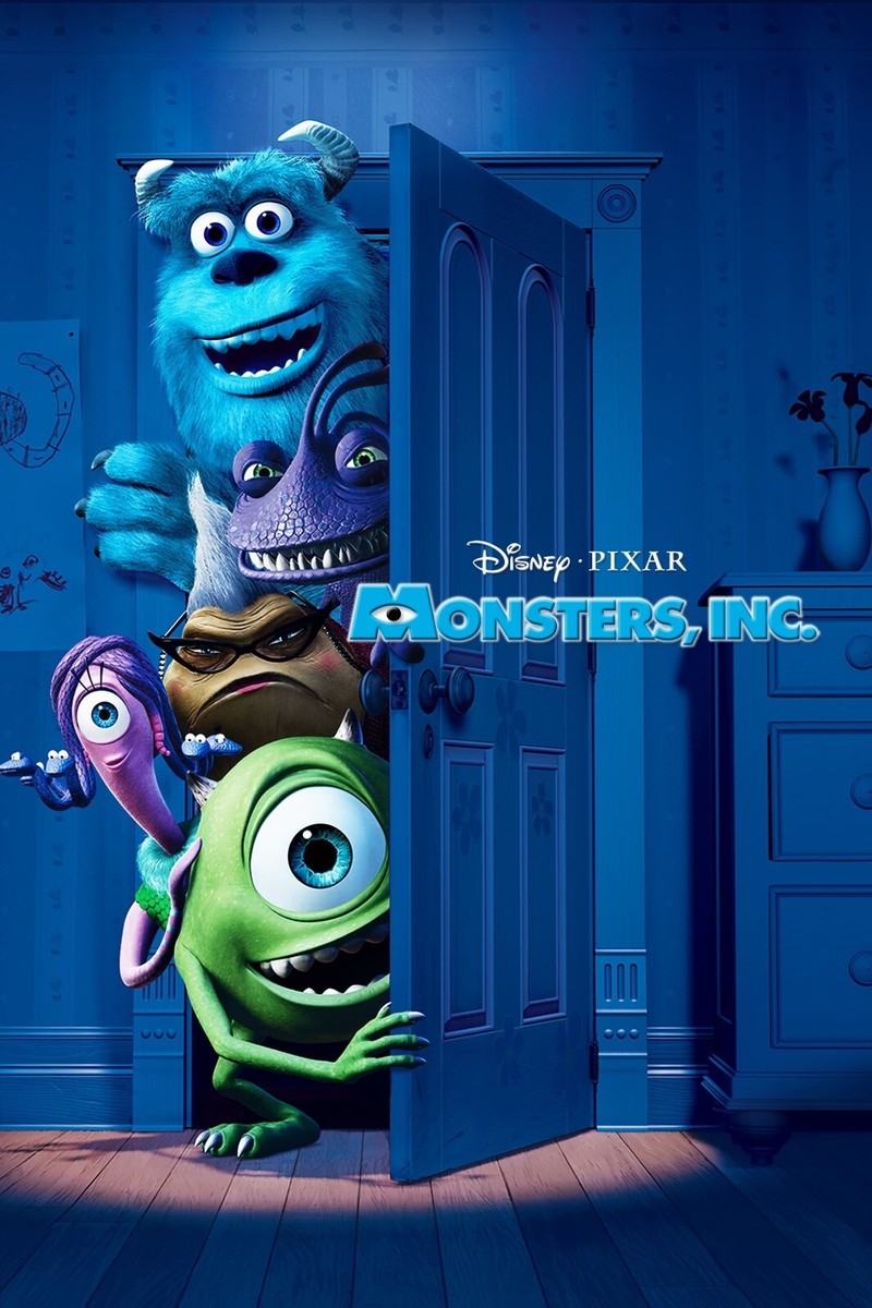2001 Monsters Inc Movie Poster 11X17 Sulley Mike Wazowski Randall