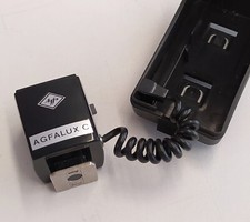 Flash a bulbo Agfa con cavo sincro Agfalux e custodia