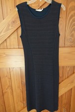 TORY BURCH Knit Dress L* (M, see measurements).   Navy Blue.
