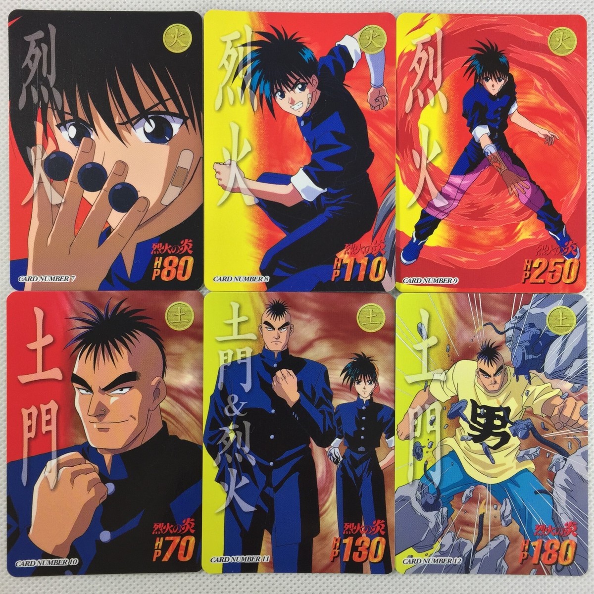 Flame of Recca Carddass 36 Regular Cards Complete Set Bandai 1998