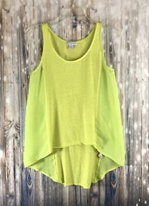 yellow flowy tank top