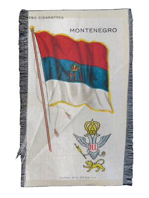 Montenegro Flag Coat of Arms Civil Ensign Serbia Tobacco Silk Nebo Cigarettes