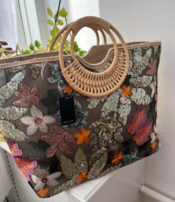 multicolored and sequined oversized clutch bag (SHEIN) new unused