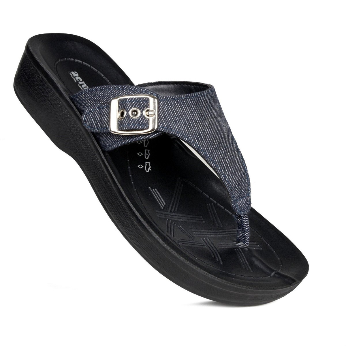 New Aerosoft Sandals NEW Aerosoft Denimre Arch Support Comfortable