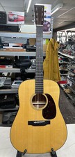 2017 Martin D-18E Dreadknought Acoustic/Electric Guitar Natural w/ Case