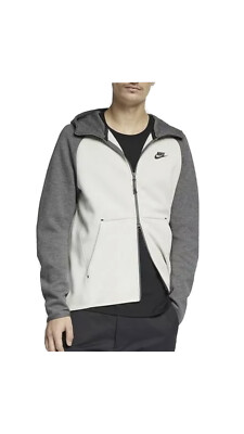 BNWT TN TECH FLEECE GREY NIKE JACKET HOODY HOODIE FULL ZIP MEN'S