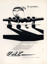 Le premier UAT Union Aéromaritime de Transport  de Havilland Comet ad 1952