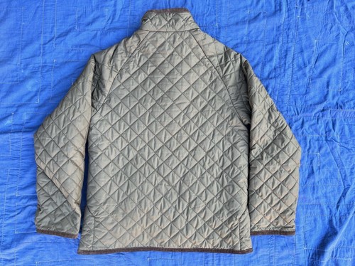 VINTAGE Polo Ralph Lauren Suede-Trim Quilted Jacket Youth Medium - Picture 3 of 5