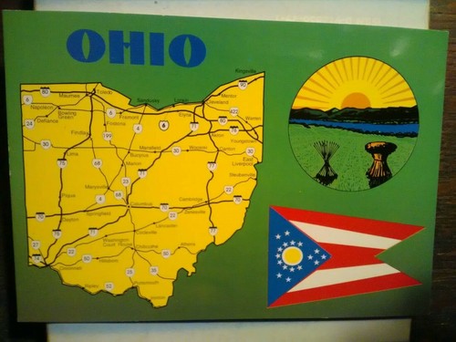 BEAUTIFUL VINTAGE POST CARD THE STATE OF OHIO - Picture 9 of 12