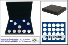 SAFE-63370-M&uuml;nzkassette-20-EURO-20-F&auml;cher-rund-in-M&uuml;nzkapseln-32,5-NOVA-deluxe