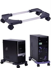 Base Carrello Porta Pc Computer Desktop Regolabile 4 Ruote Da 15-25Cm reb