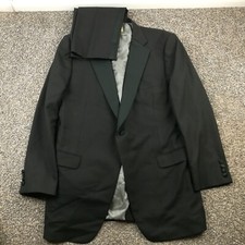 Paul Stuart Tuxedo 2 PC Suit Japanese Wool Silky Powder 46XL 34x32