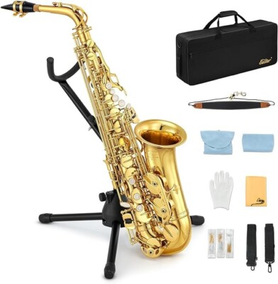 #ad Eastar AS Ⅱ Alto Saxophone for Students E Flat Gold Lacquer Beginner EUR 240.00