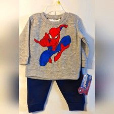 Marvel Spider-man sweatshirt pants suit size 12 months