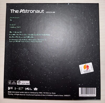 BTS JIN [The Astronaut] Autographed Signed Album | eBay