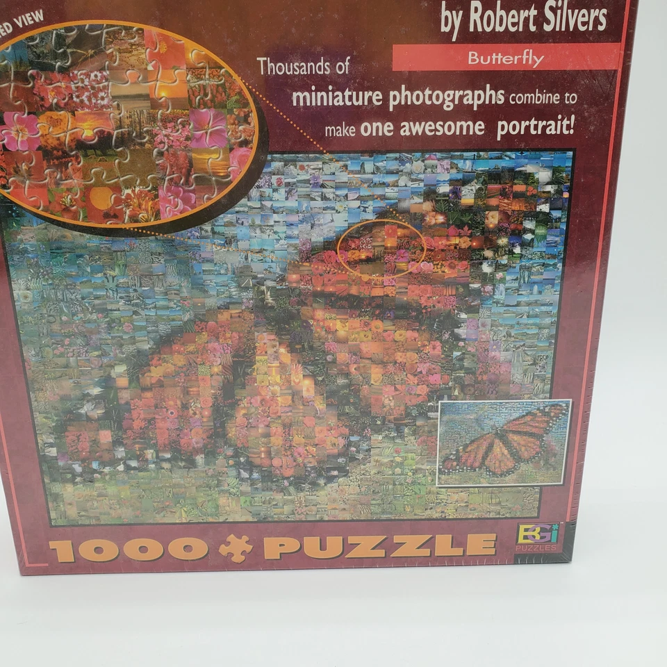 Photomosaics By Robert Silvers "Butterfly" 1000 Pieces Jigsaw Puzzle - Image 4 of 4