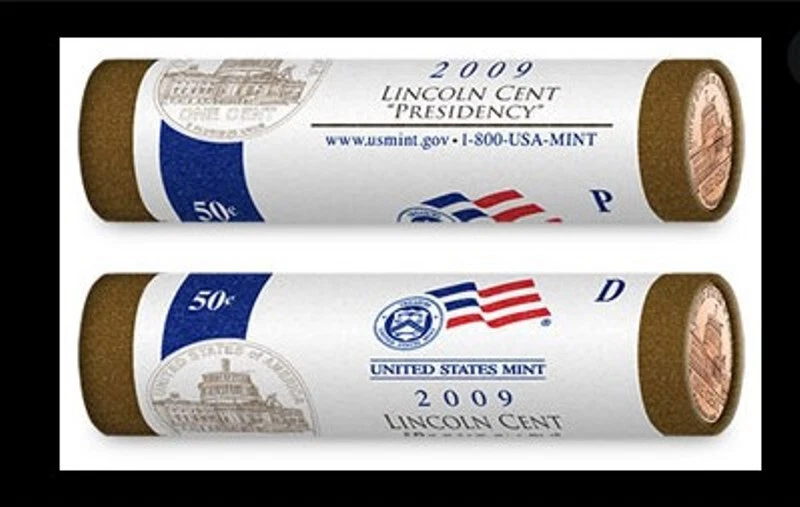 2009 P D LINCOLN CENT TWO ROLL SET PRESIDENCY LP4 US MINT SEALED BOX - Image 2 of 2